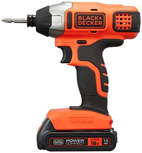  迅速に発送 ブラックアンドデッカー BLACK DECKER コードレス インパクトドライバー ソフトインパクト DIY 電動工具 穴あけ 締付工具 ワンタッチ ビット交換 18 V 1 5 Ah バッテリー 付き cf 398147 その他 キッチン 食器