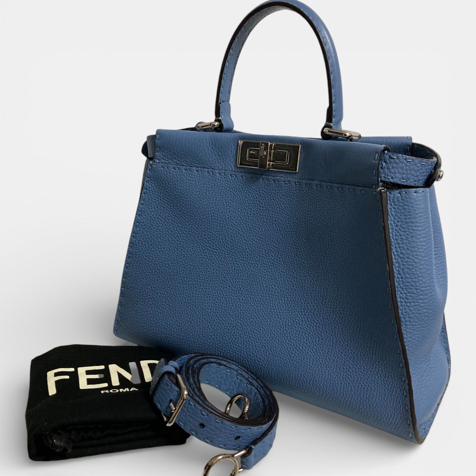 極美品】FENDI フェンディ ピーカブー ミディアム セレリア レディース