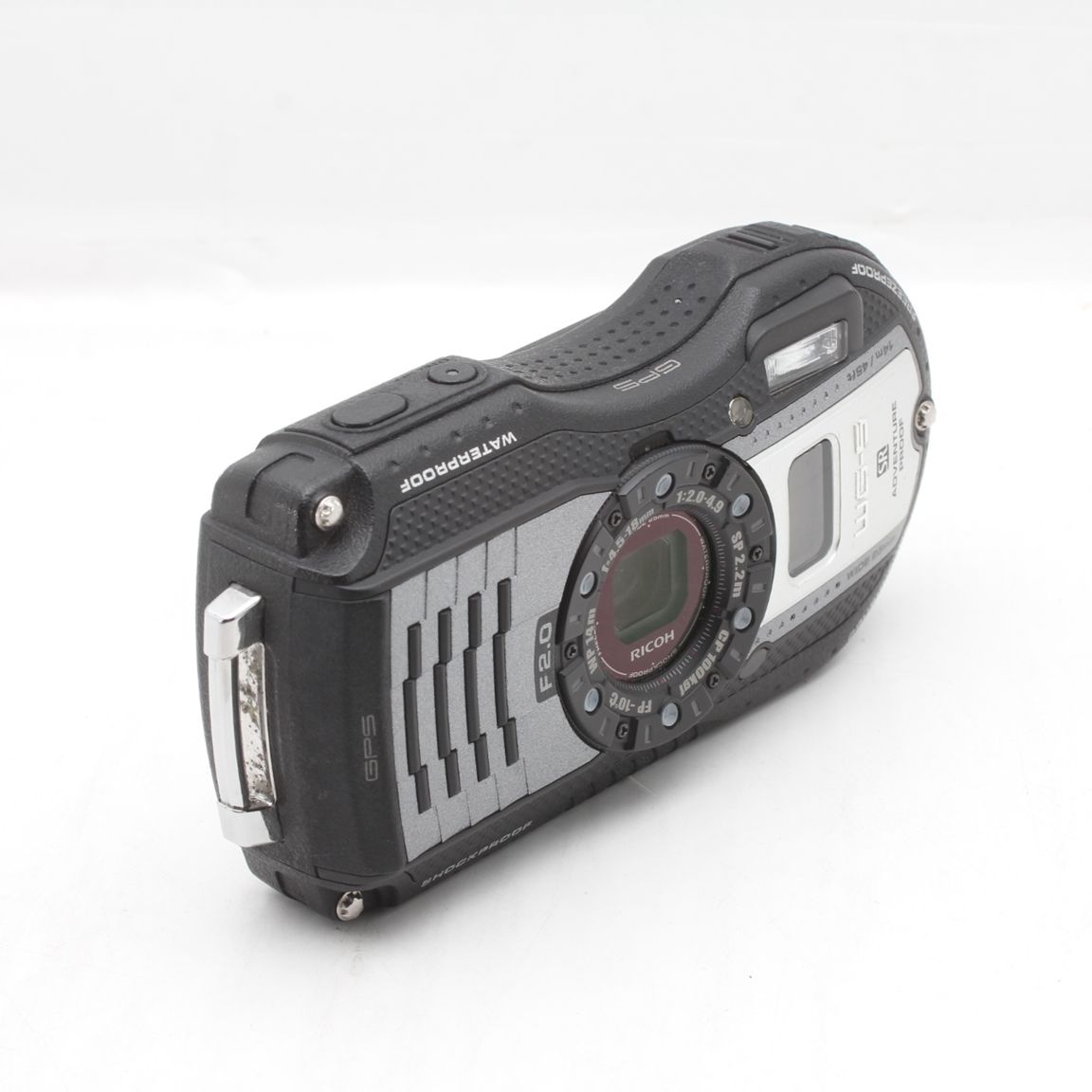 【中古品】RICOH 防水デジタルカメラ WG-5GPS ガンメタリック 防水14m耐ショック2.2m (中古品) 良品】RICOH リコー 防水デジタルカメラ WG-5GPS ガンメタリック JS129