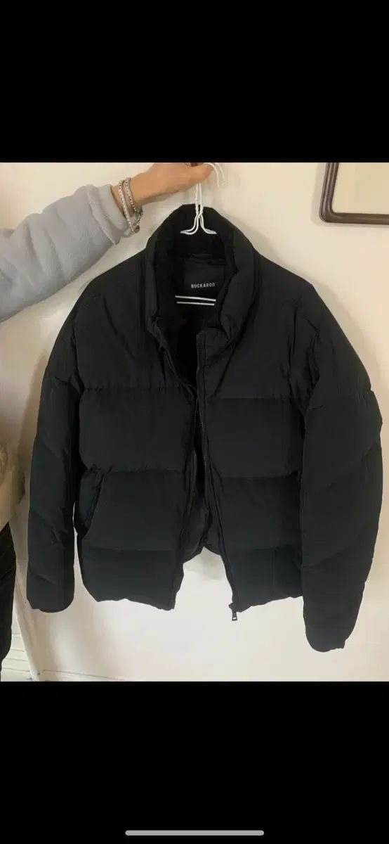 級 メンズ バックルー ブラック ダウン ショートダウン XL