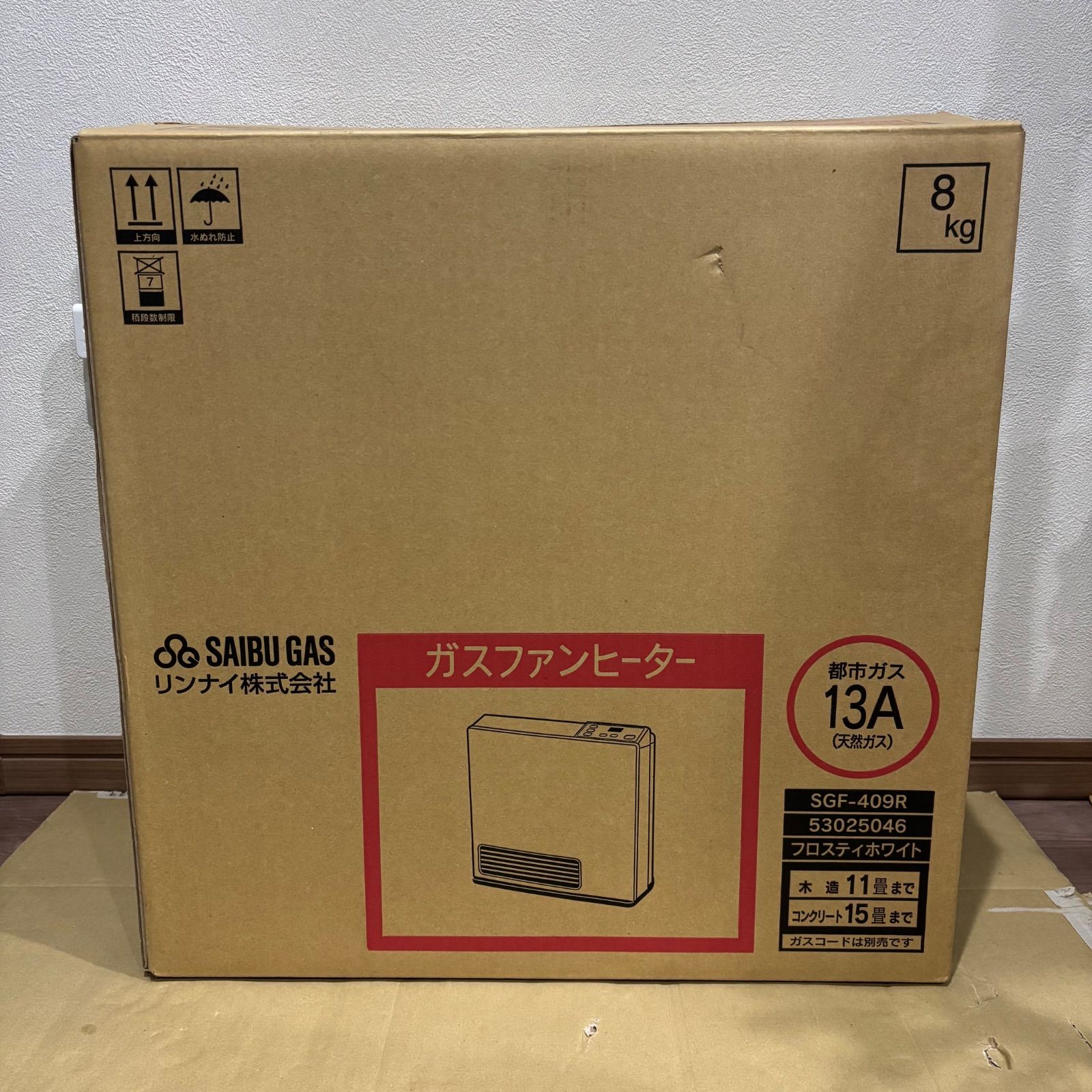 リンナイ SRC-365E ガスファンヒーター 都市ガス用 11~15畳 ガスコード 