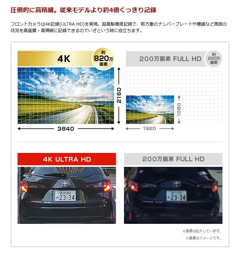 2025年最新 ユピテル 前後2カメラ ドライブレコーダー SN-TW7690d (Y