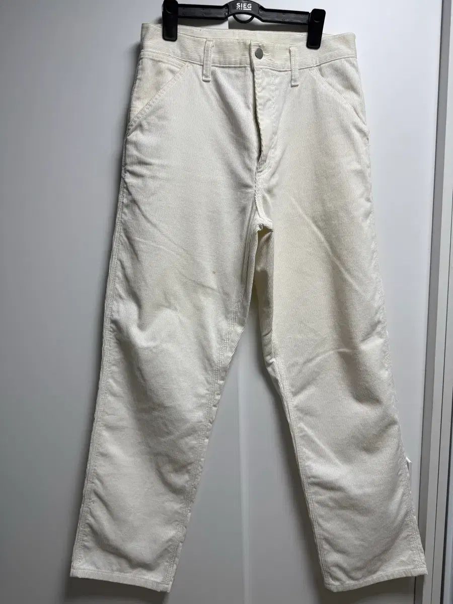 カーハート シンプル コーデュロイ パンツ 白