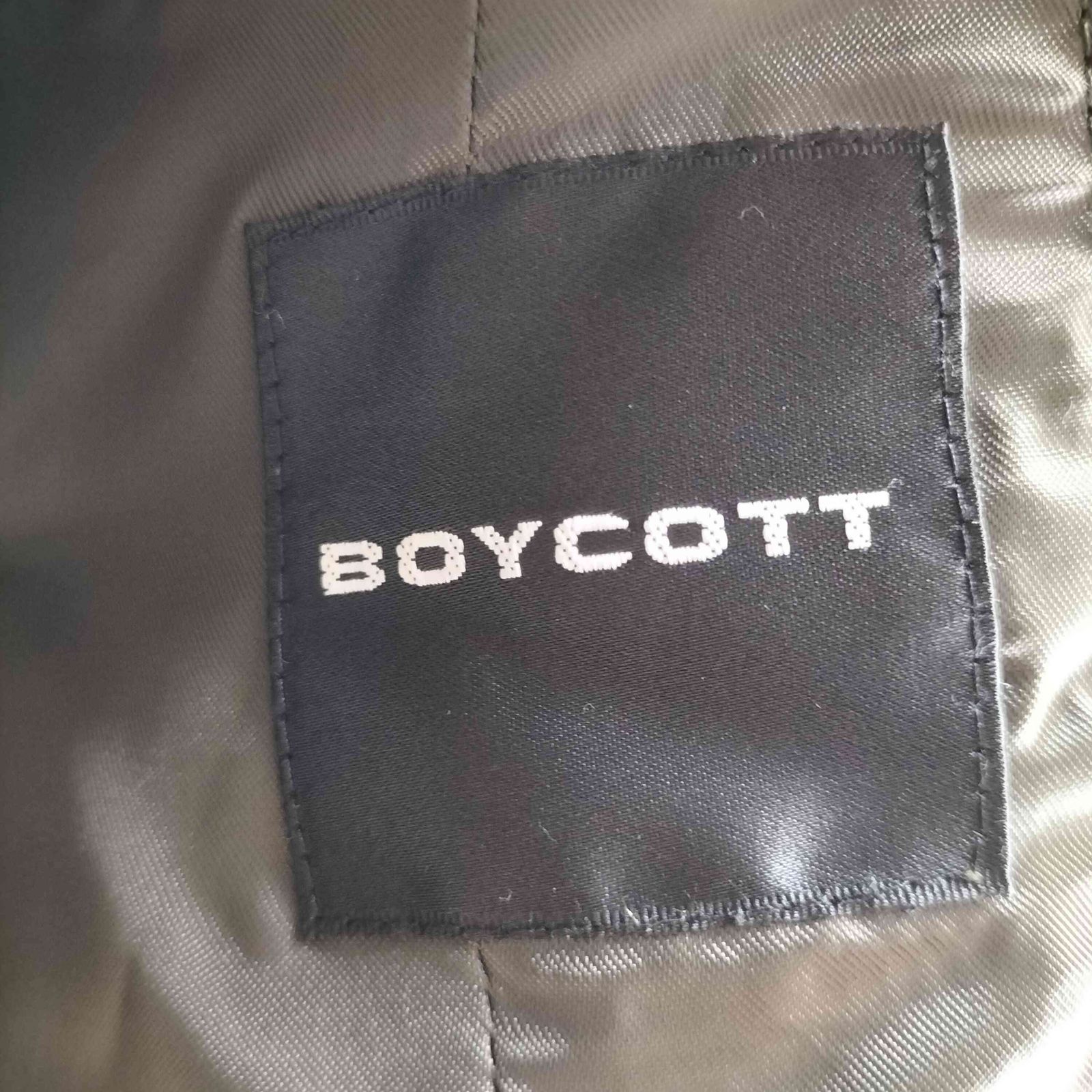 ボイコット BOYCOTT レザー 段返り3B テーラードジャケット メンズ JPN
