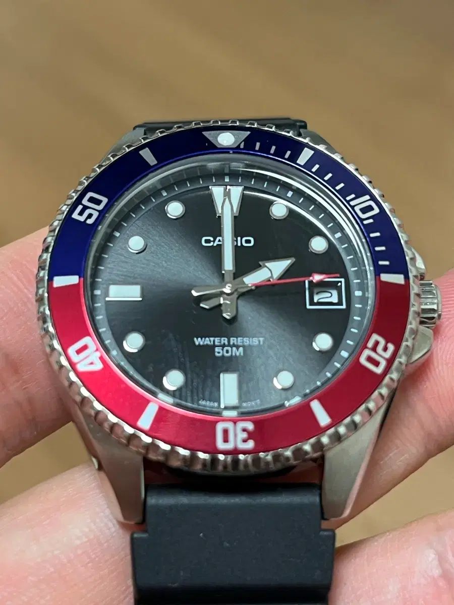 カシオ 흑새치 ミニ ペプシ ダイアル MDV-10 D-1 A 3