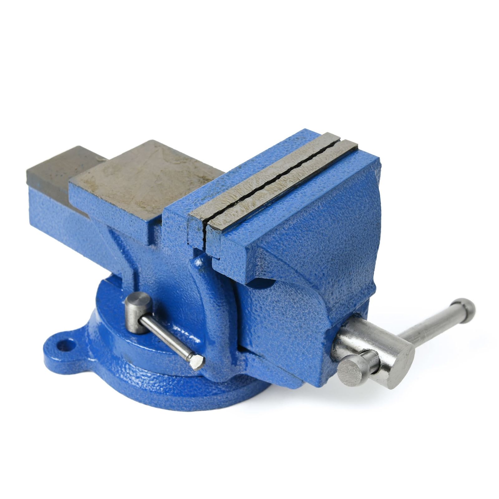 万力 ベンチバイス 回転式 口幅約300 mm 最大開口約225 14 31インチ リードバイス ガレージバイス バイス 3点固定式 定盤付き 回転盤 360°回転 切削 研磨 切断 加工 固定 接着 強力 作業台 卓上 テーブル 締め 工具 DIY