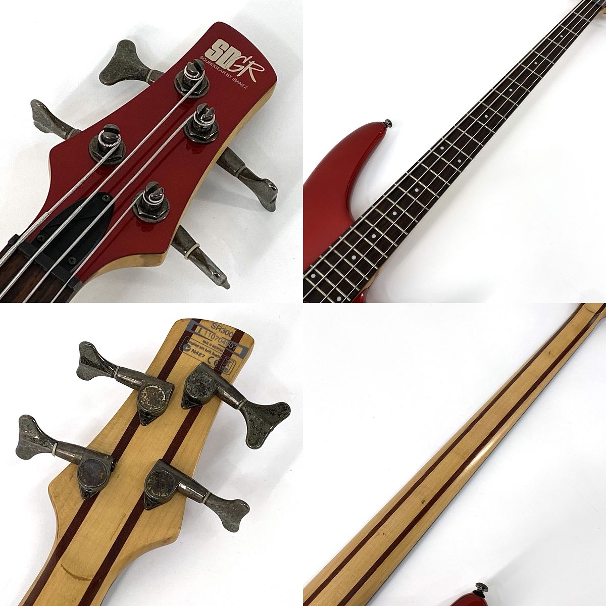 Ibanez アイバニーズ SR300 メタリックレッド エレキベース ※中古
