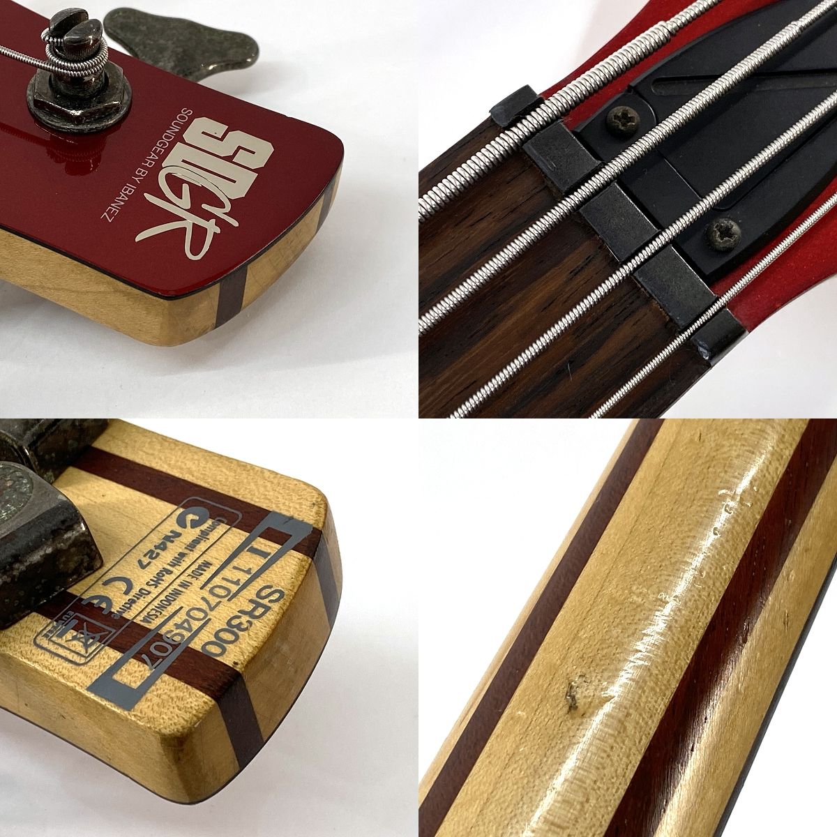 Ibanez アイバニーズ SR300 メタリックレッド エレキベース ※中古