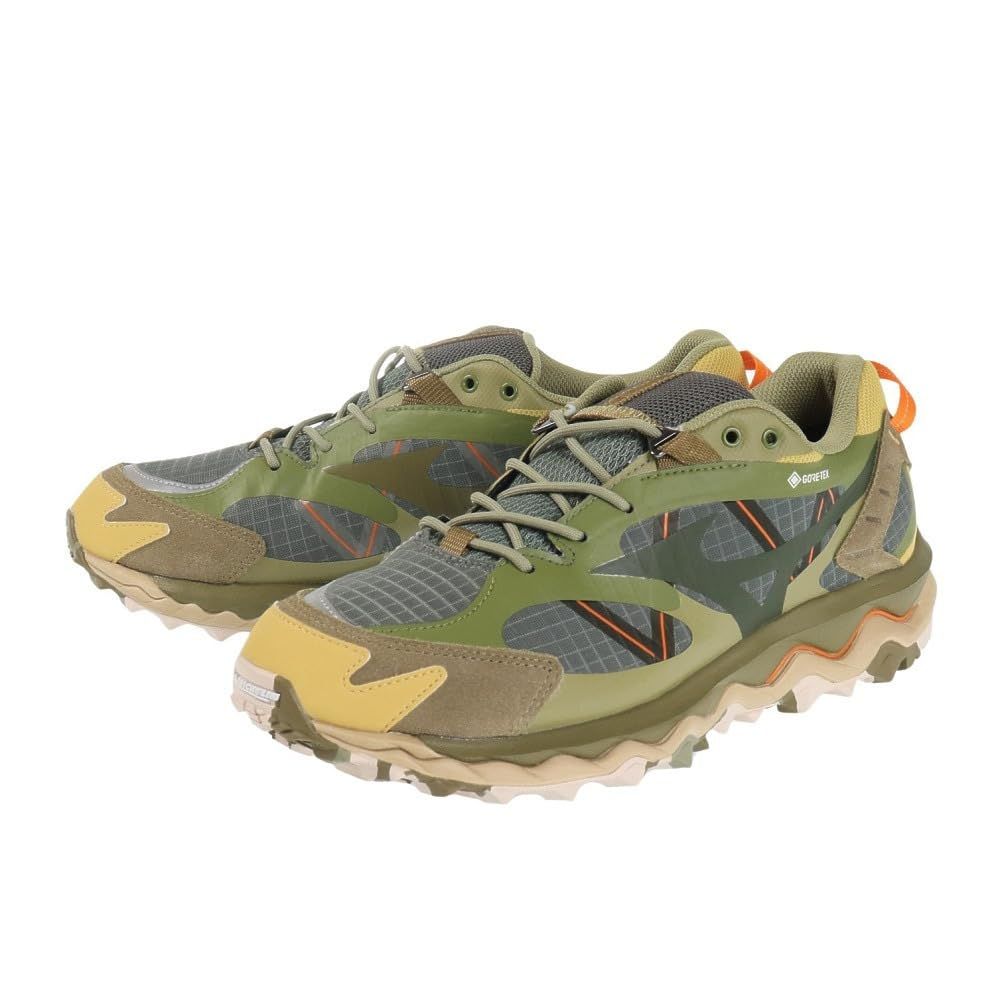 ミズノ（MIZUNO） カジュアルシューズ ウェーブムジンTL GTX グリーン D1GG230801 スニーカー スポーツ 防水性 タウン 日常履き 雨（グリーン/２４．５/Men's） [グリーン] [24.5 cm]