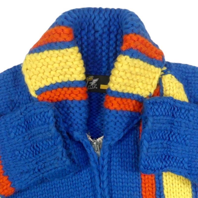 カウチン　カナダ製　肉厚　水色 カウチン カナダ製 肉厚 水色 カウチン カナダ製 肉厚 水色