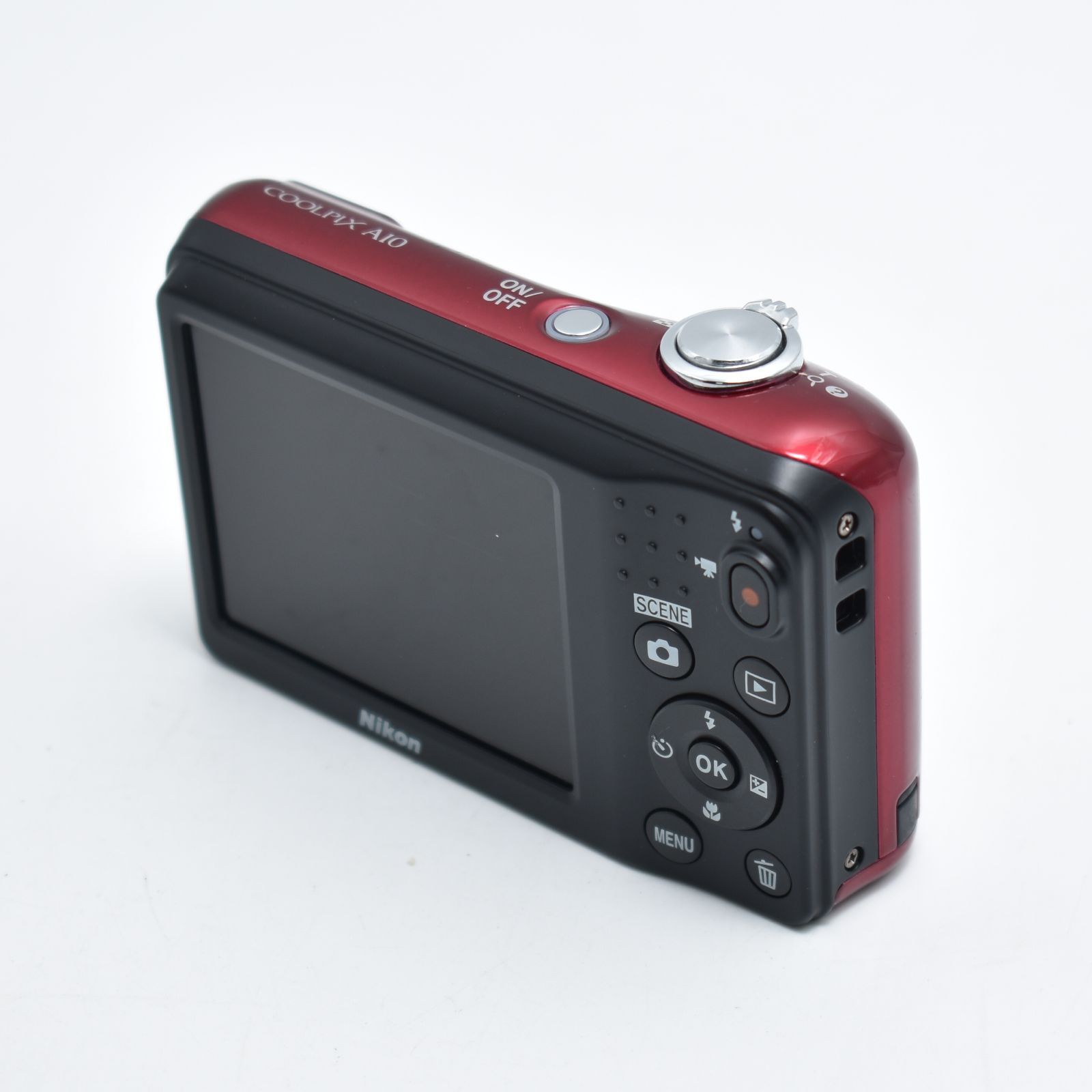 B#10894 Nikon デジタルカメラ COOLPIX A10 レッド 光学5倍ズーム 1614