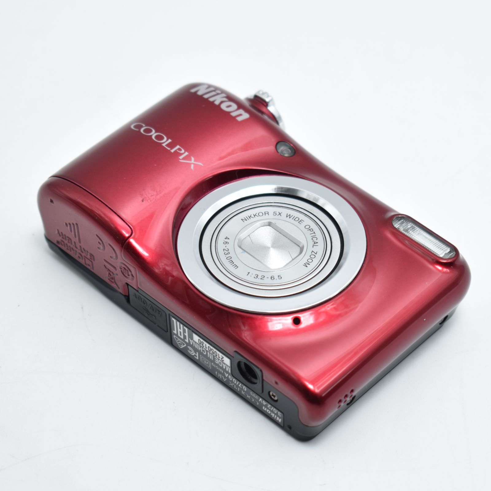 B#10894 Nikon デジタルカメラ COOLPIX A10 レッド 光学5倍ズーム 1614