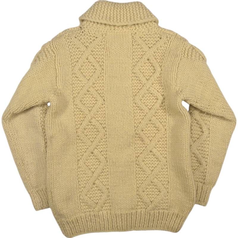 カウチンセーター kanata ニット L カナダ製 カナタ ベージュ 生成り