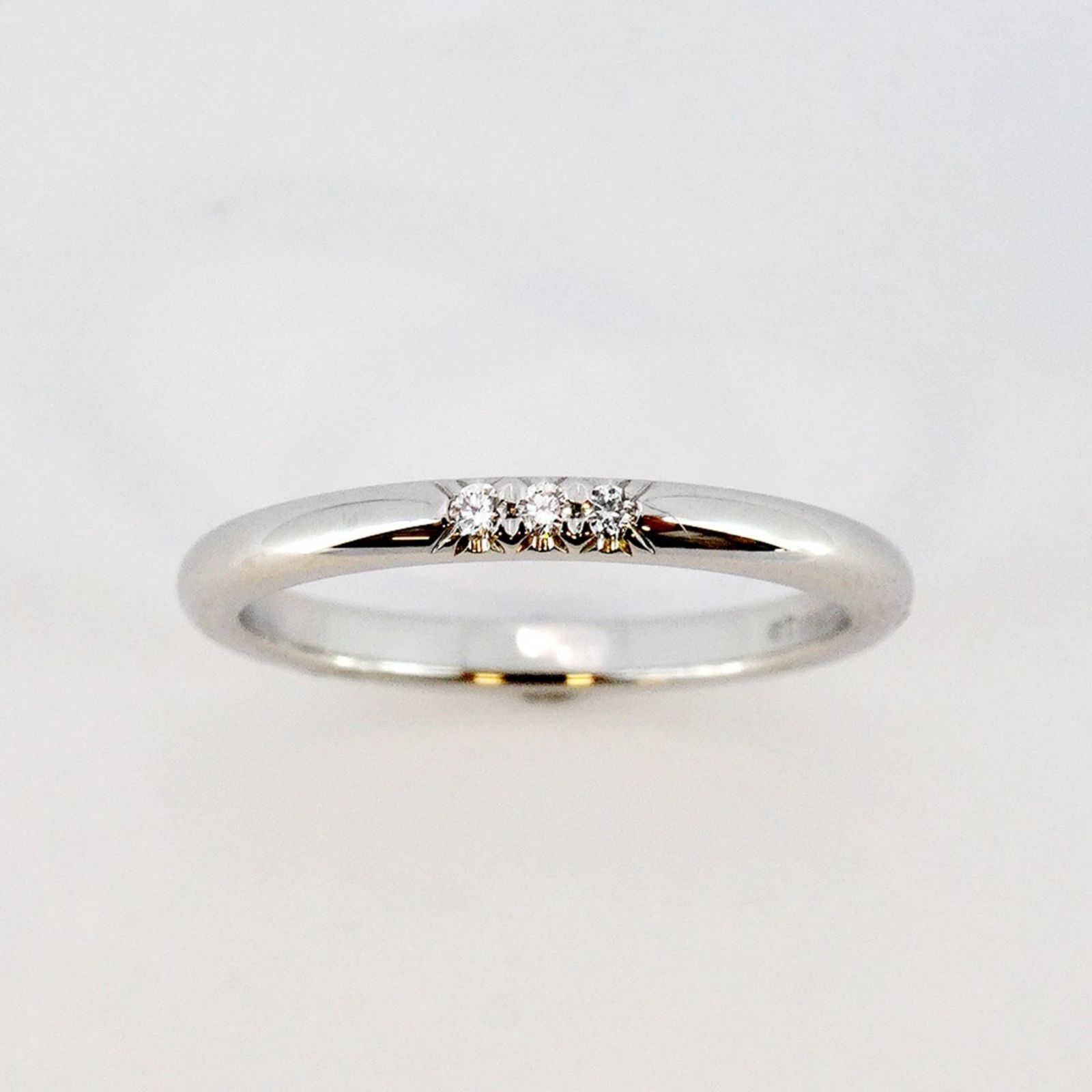 【Tiffany】プラチナリング(PT950) ティファニー TIFFANY&Co. フラットバンド リング・指輪 9号 Pt950