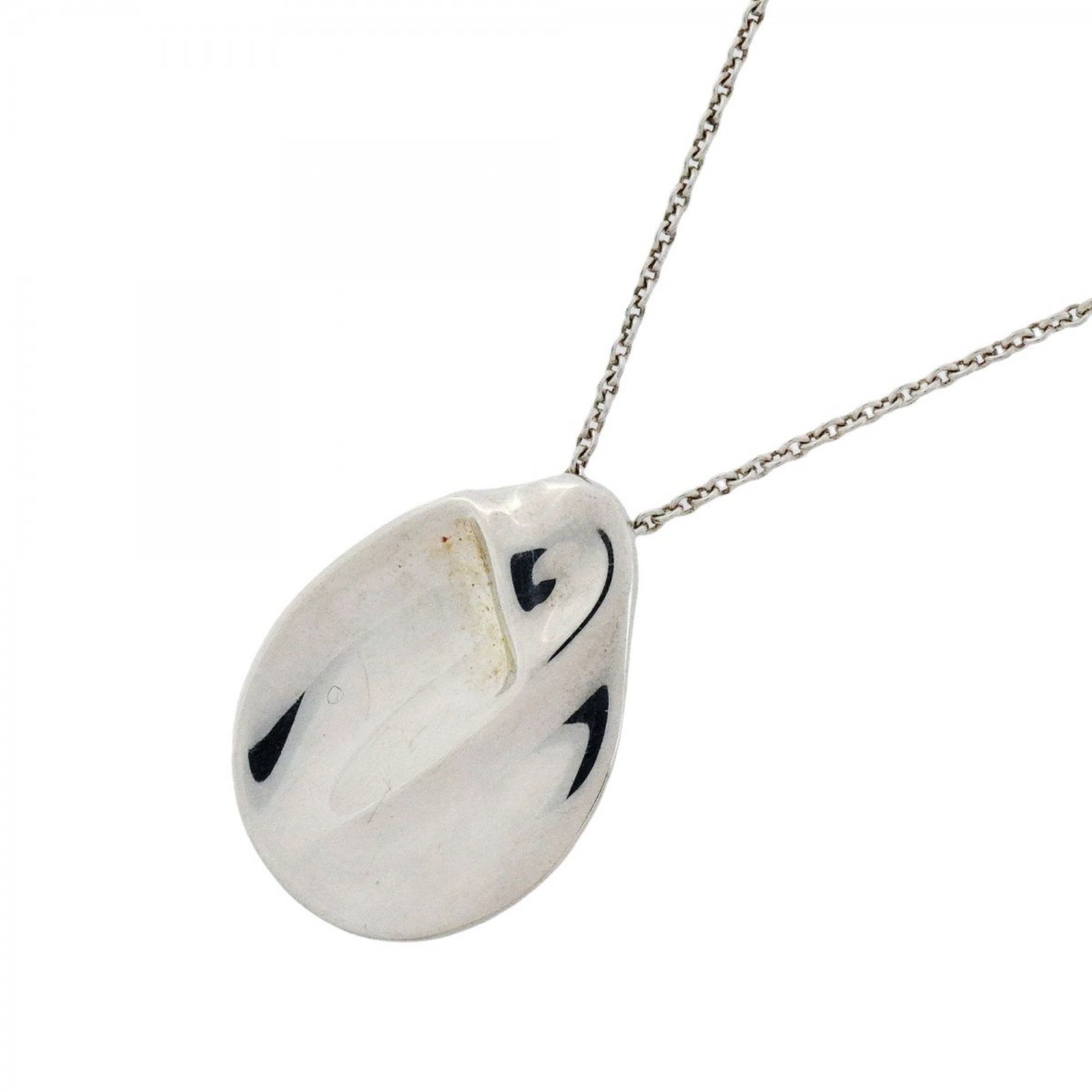 美品　ティファニー　マドンナ　リーフ　ネックレス　ペンダント　シルバー TIFFANY&Co.（ティファニー） ネックレス リーフ エルサペレッティ