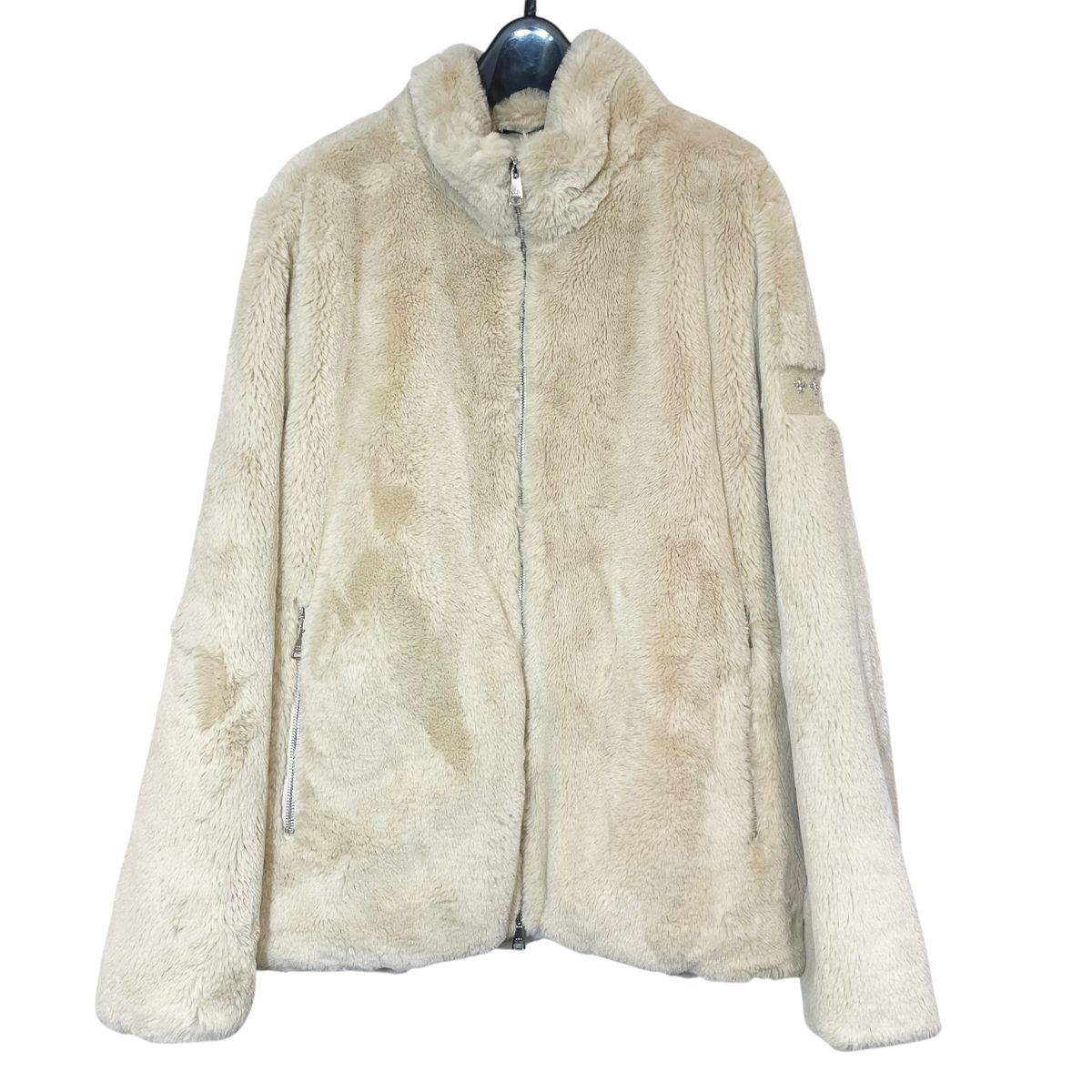 中古】TATRAS タトラス スタンドカラー ボアブルゾン ベージュ MTAT22A 