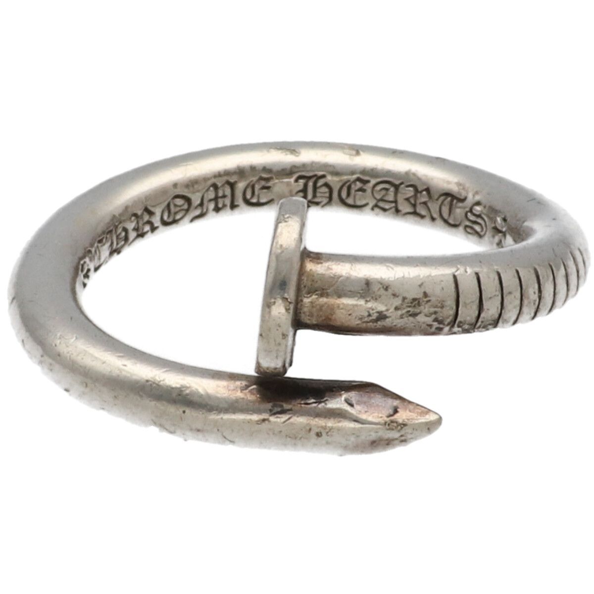 中古】 CHROME HEARTS クロムハーツ ネイルリング フラット SV925 