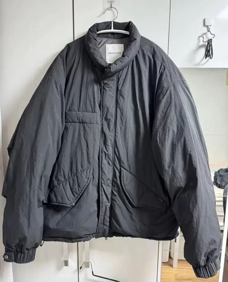 エスピオナージ m 65 ブルゾン ダウン パーカ XL ブラック ほぼ