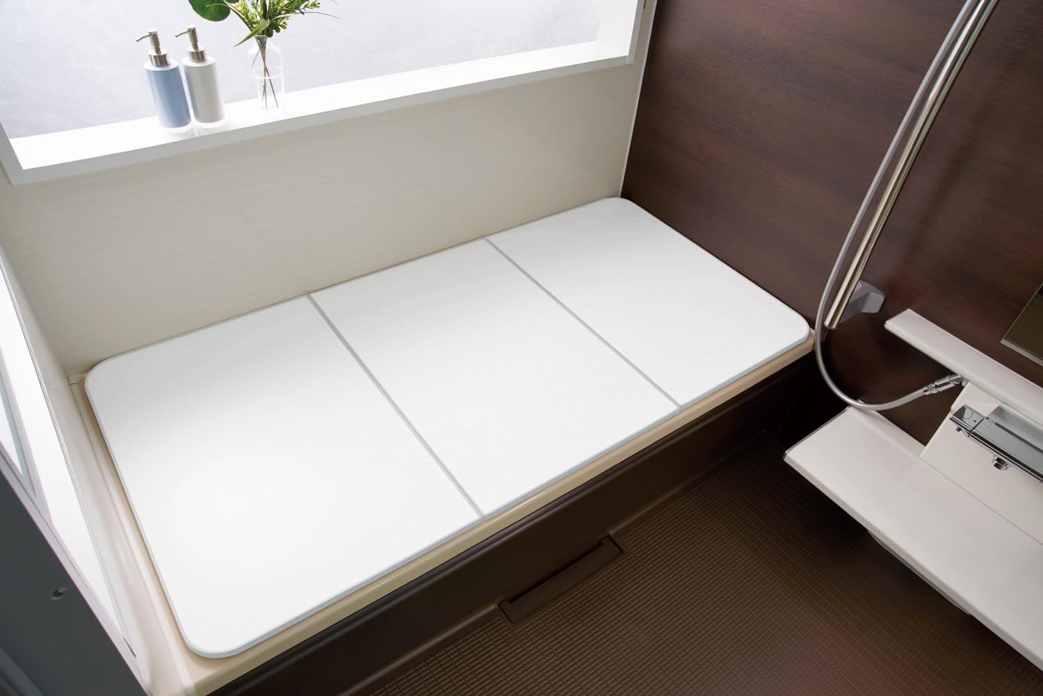 東プレ 組合せ式 冷めにくい風呂ふた ECOウォームneo 割 L 12 エッジ色グレー 73 118 cm 本体 ホワイト エッジ グレー