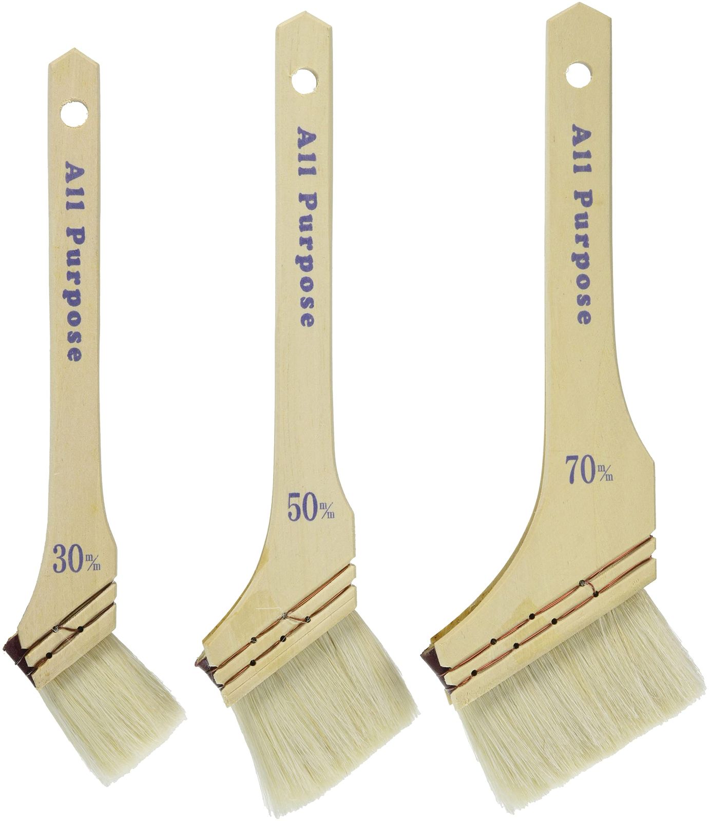 ハンディ クラウン 多用途用刷毛3本組X 30|50|70 mm