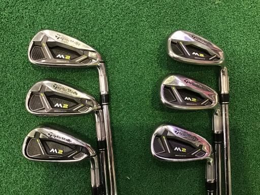 中古】 テーラーメイド M2(2017) 6S アイアンセット IR RE-AX 90 STEEL