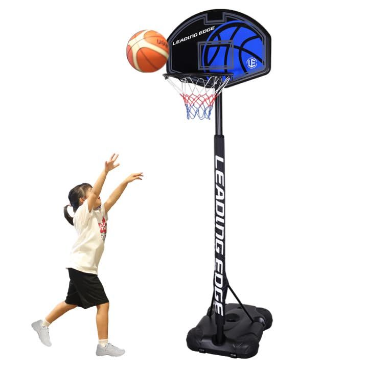 リーディングエッジ バスケットゴール 子供用 キッズ 家庭用 205?260 cm 安全パット付き 屋内 室内 屋外 高さ調整 LE BS 260 po cd 60 ce 09