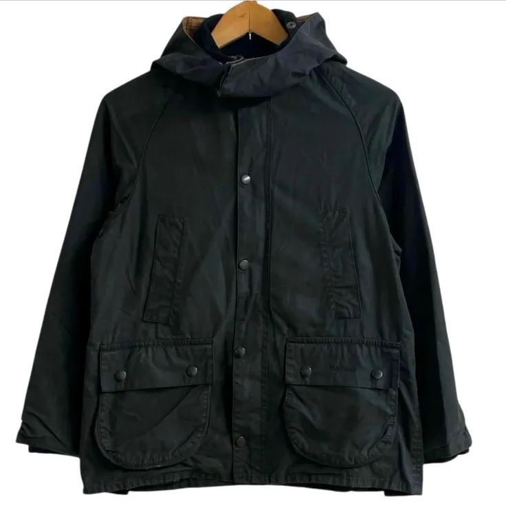 Barbour CLASSIC BEDALE バブアー ジャケット フード付き キッズ XL 12|13 レディースM程度