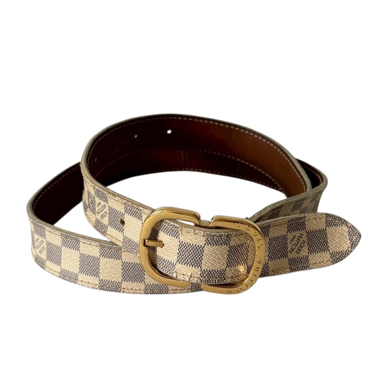 Louis Vuitton ダミエ レディース ベルト 6852. 楽天市場】LOUIS VUITTON ルイ ヴィトン ダミエアズール サンチュール