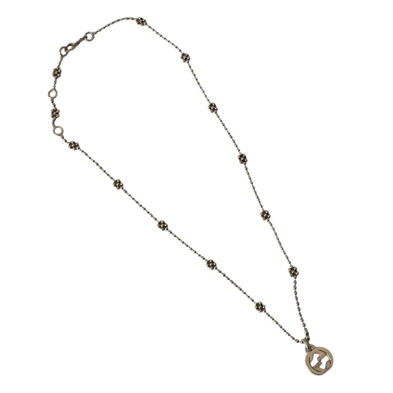 GUCCI グッチ フラワーモチーフ ネックレス ペンダント ボールチェーン 