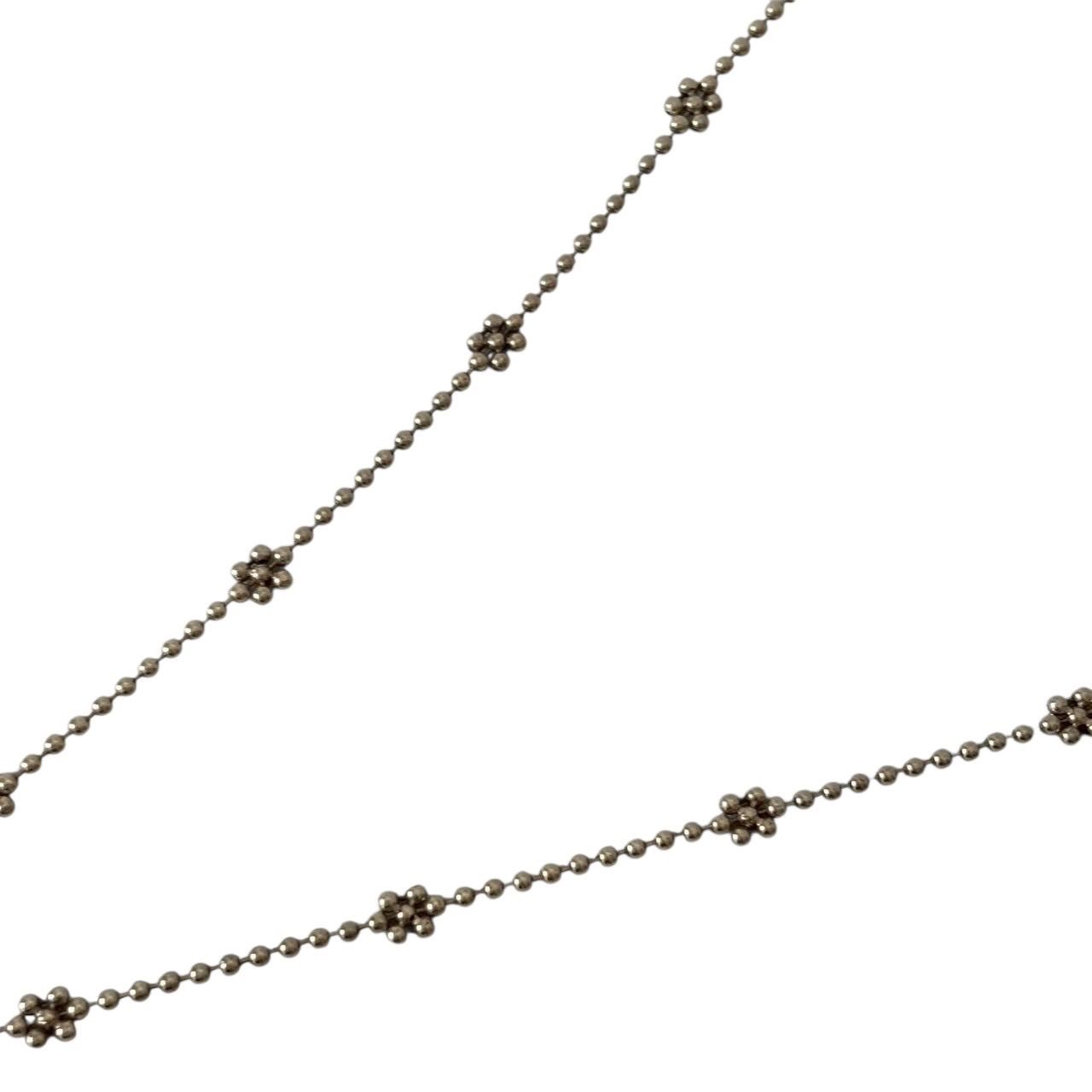 GUCCI グッチ フラワーモチーフ ネックレス ペンダント ボールチェーン 
