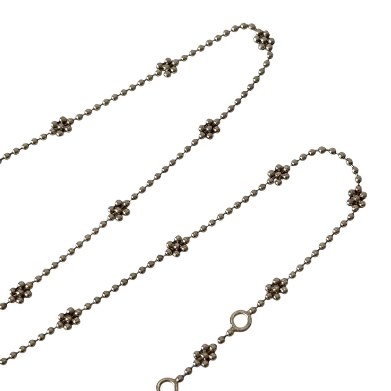 GUCCI グッチ フラワーモチーフ ネックレス ペンダント ボールチェーン 