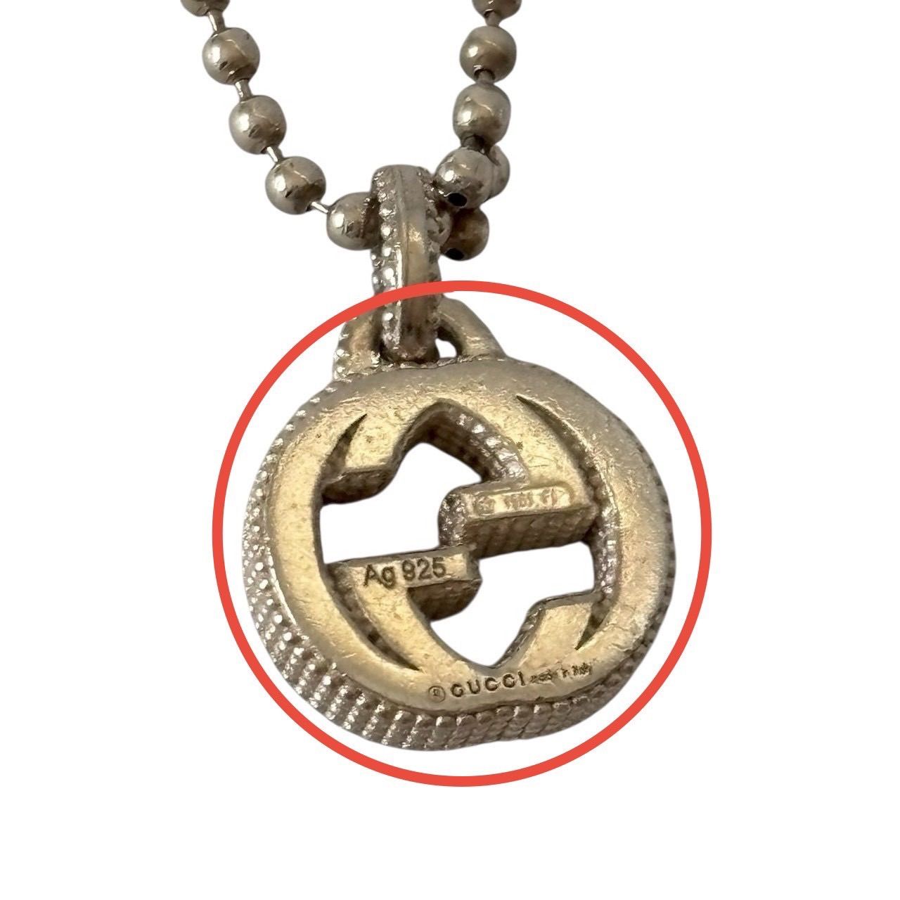 GUCCI グッチ フラワーモチーフ ネックレス ペンダント ボールチェーン 