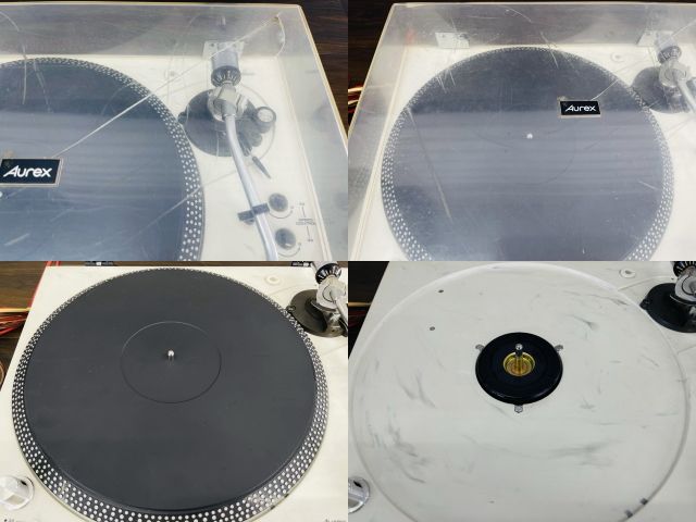 AUREX ターンテーブルとオーディオ機器セット オーディオ機器 オーレックス レコードプレーヤー 【】動作保証 Aurex
