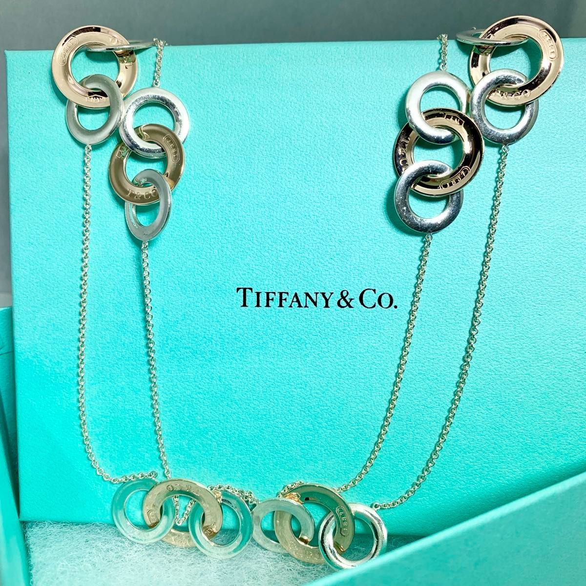 ティファニー インターロッキング マルチ サークル ロング ネックレス YV 1 e