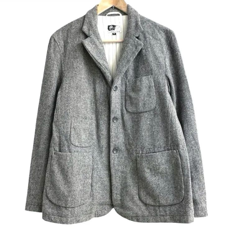 Engineered Garments エンジニアードガーメンツ ヘリンボーン ウール カバーオール テーラードジャケット M