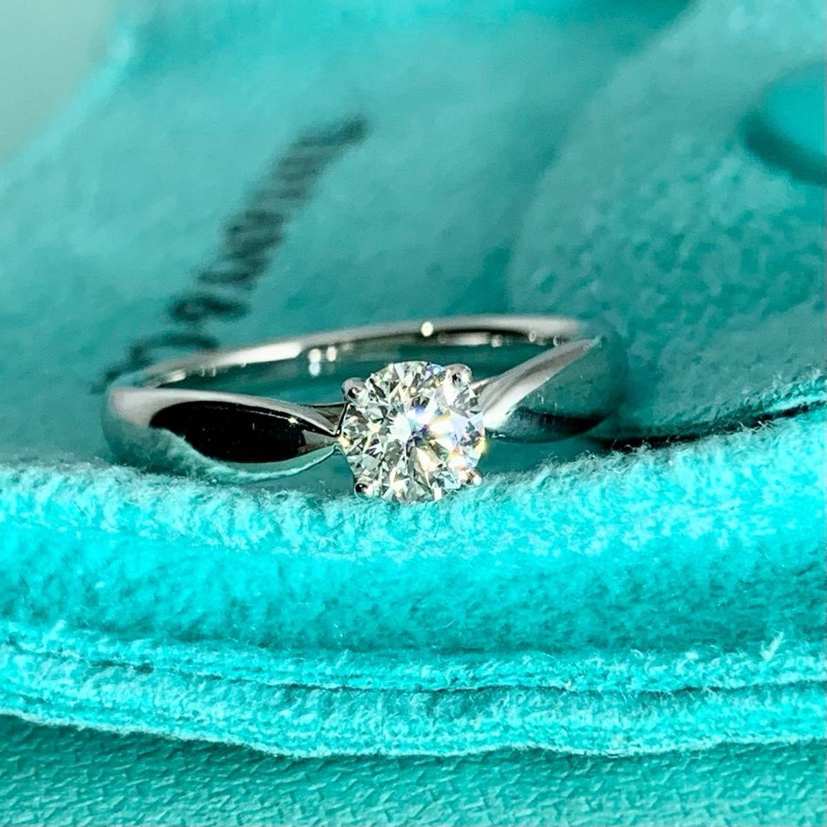 ティファニー 鑑定書付 0.33ct ダイヤ ハーモニー リング P138e - メルカリ