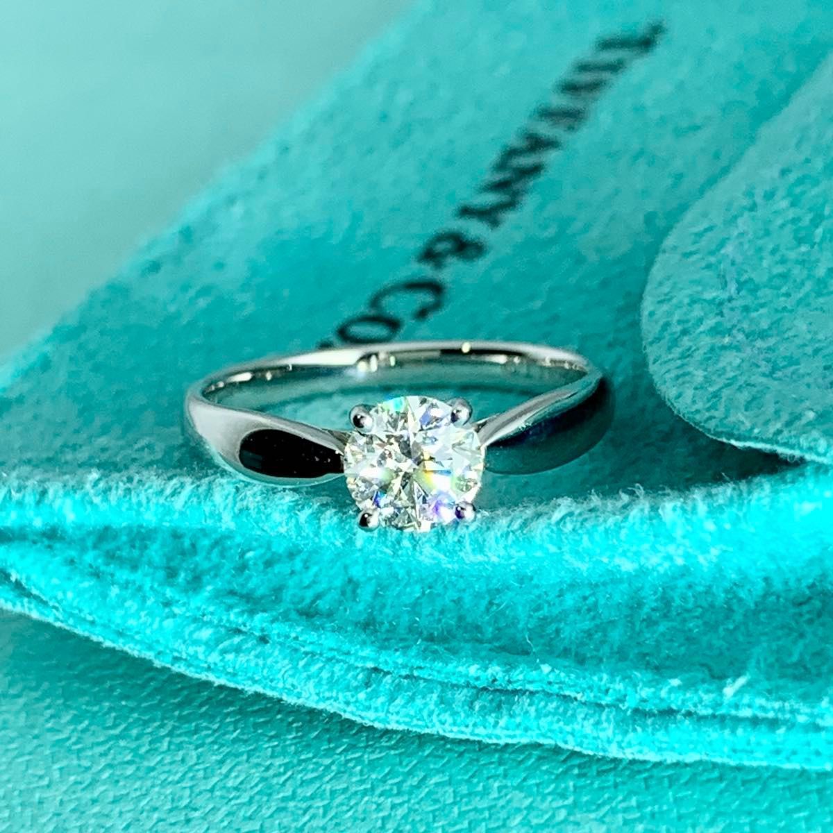 ティファニー 鑑定書付 0.47ct ダイヤ ハーモニー リング P139e - メルカリ