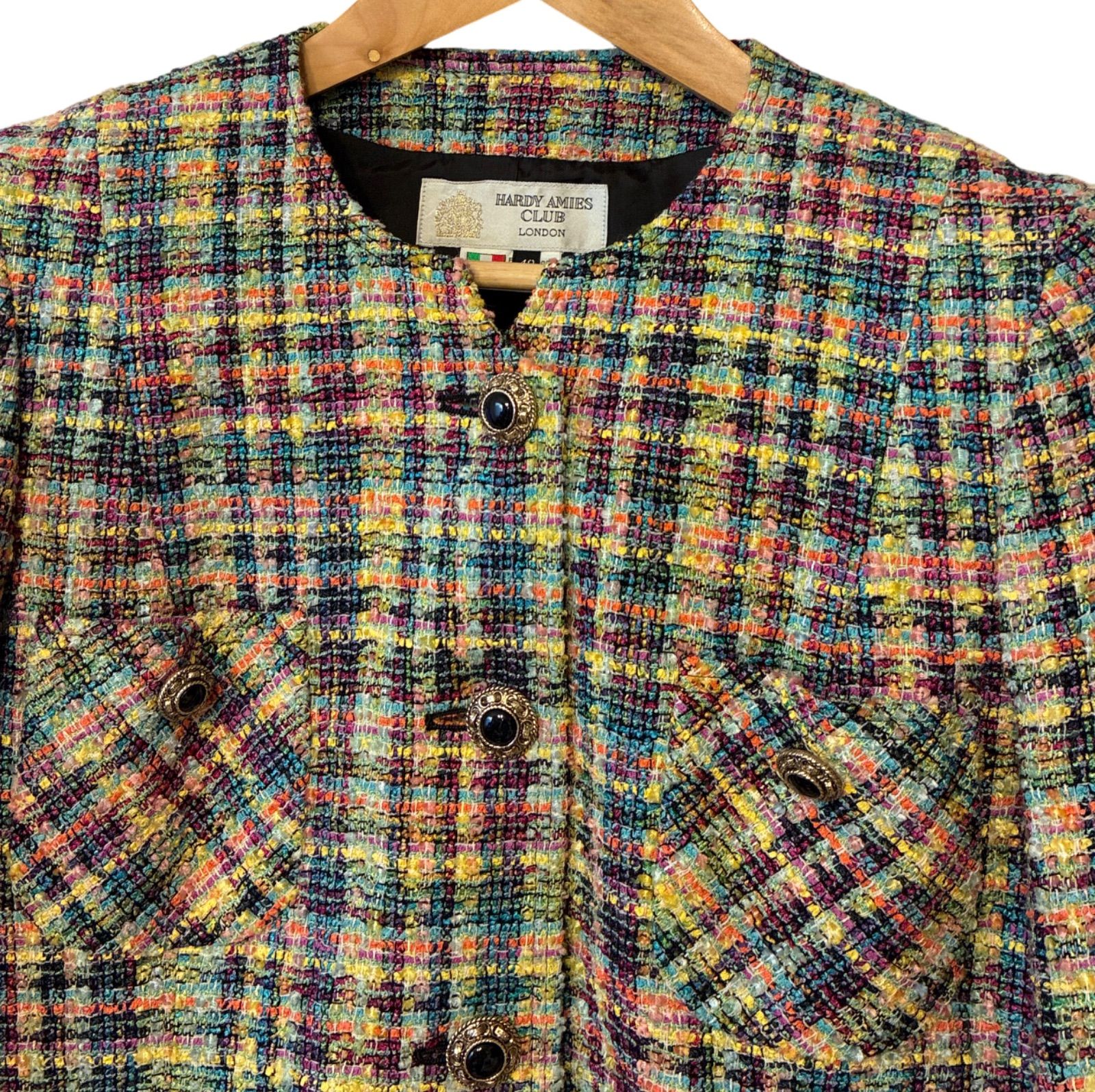 HARDY AMIES ハーディエイミス　スカート　セットアップ　メロン　9 HARDY AMIES ハーディエイミス スカート セットアップ メロン 9