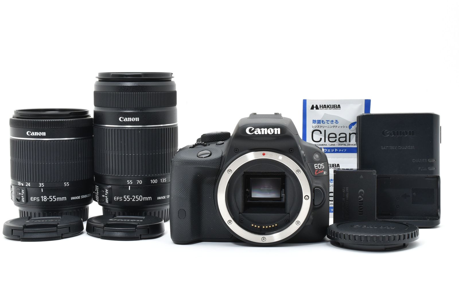 □ 美品 □ キヤノン Canon EOS kiss X7 ダブルレンズセット ≪S数900