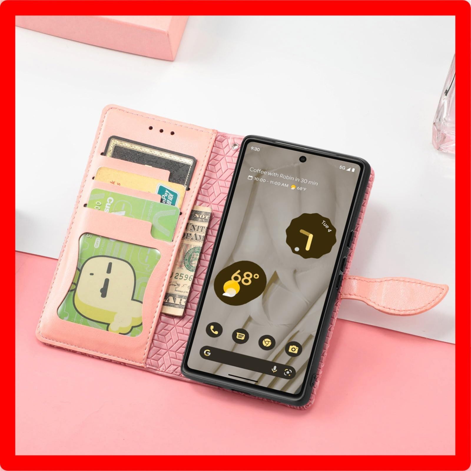 ☆送料無料☆Size:pixel7a_Color:ピンク Google Pixel 7A 手帳型ケース