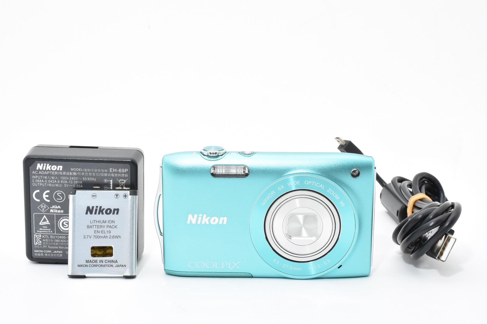 □ 美品 □ ニコン Nikon COOLPIX S3300 ミントグリーン ≪外観動作