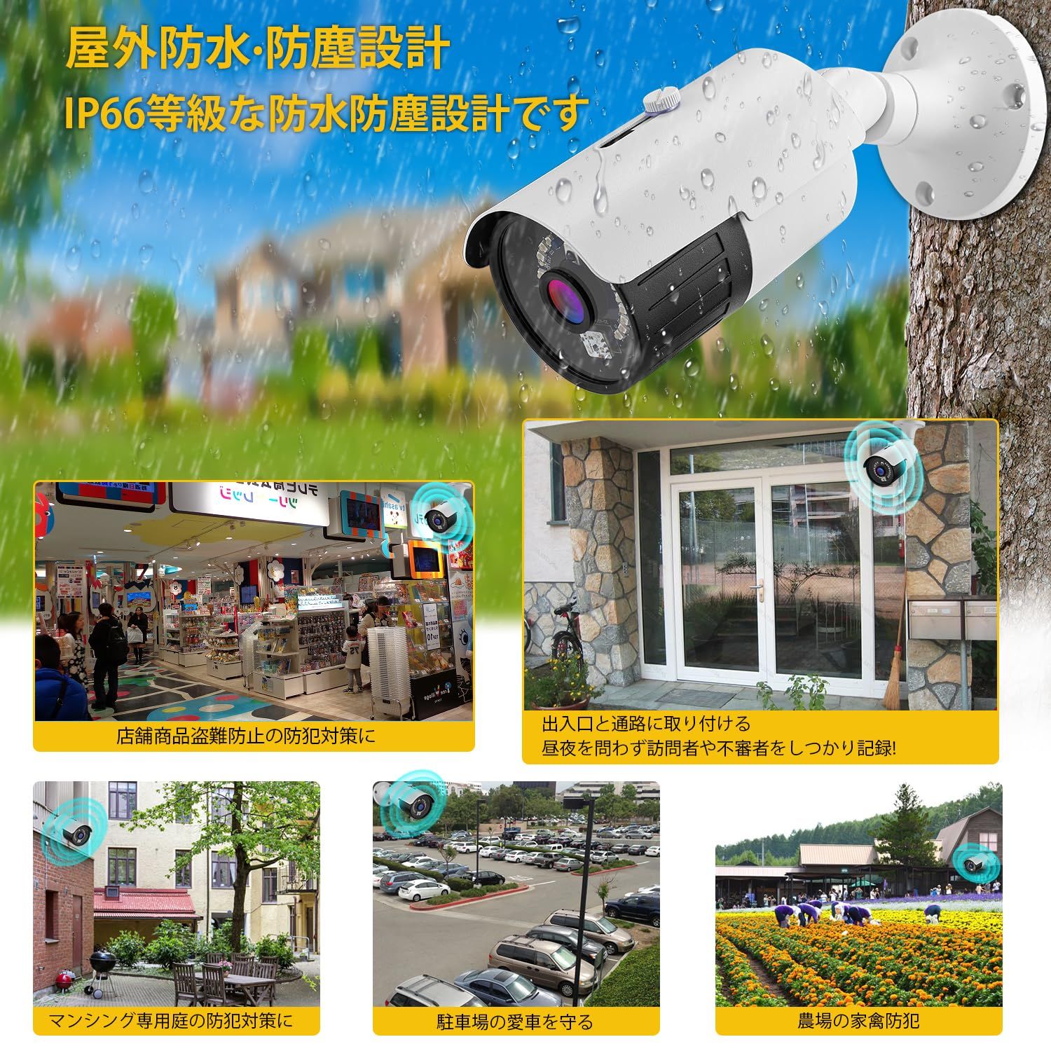 防犯カメラ 200万画素