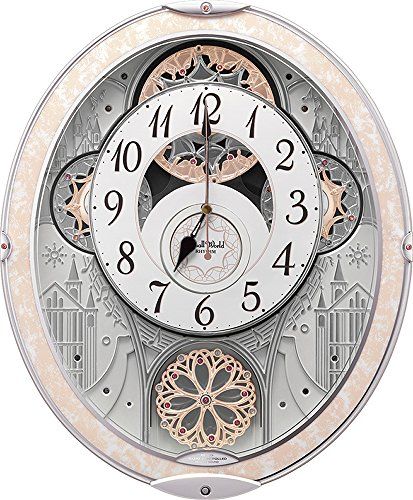  リズム RHYTHM 掛け時計 電波時計 アナログ からくり 48曲 メロディ 白 45 7 x 37 9 8 5 cm po 759 db 6 cc その他 キッチン 食器