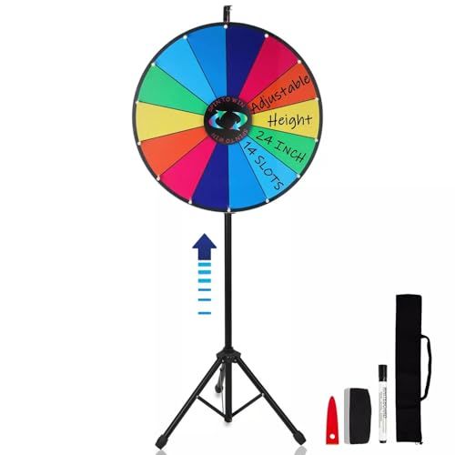 ルーレット 三脚 高さ調節 ルーレットホイール 回転 決定ルーレット 罰ゲームルーレット 幸運ホイール抽選 ゲーム 回転式 ポーカー パーティーゲーム 飲み会 小学校受驗 抽選 展示会 イベント カジノ 60 cm マルチカラー po 412 a 89 b 5