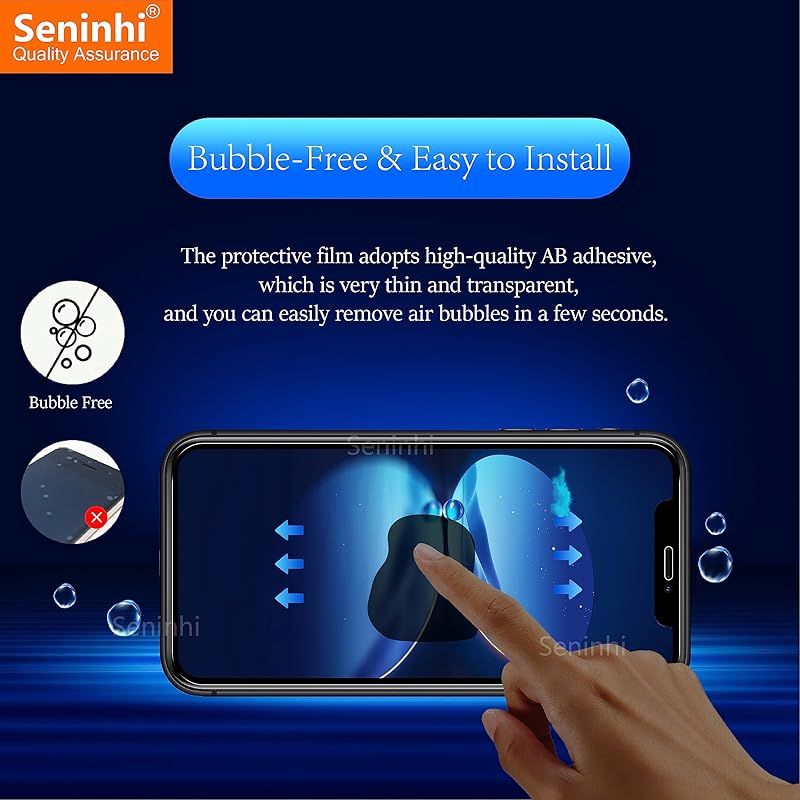 【新品】 seninhi [3パック iPhone 11 pro/X/XS 5.8インチ用スクリーンプロテクター 3パック 強化ガラススクリーンプロテクター [取り付け簡単フレーム付き] [硬度9H] [傷防止] [気泡なし] - クリア 0