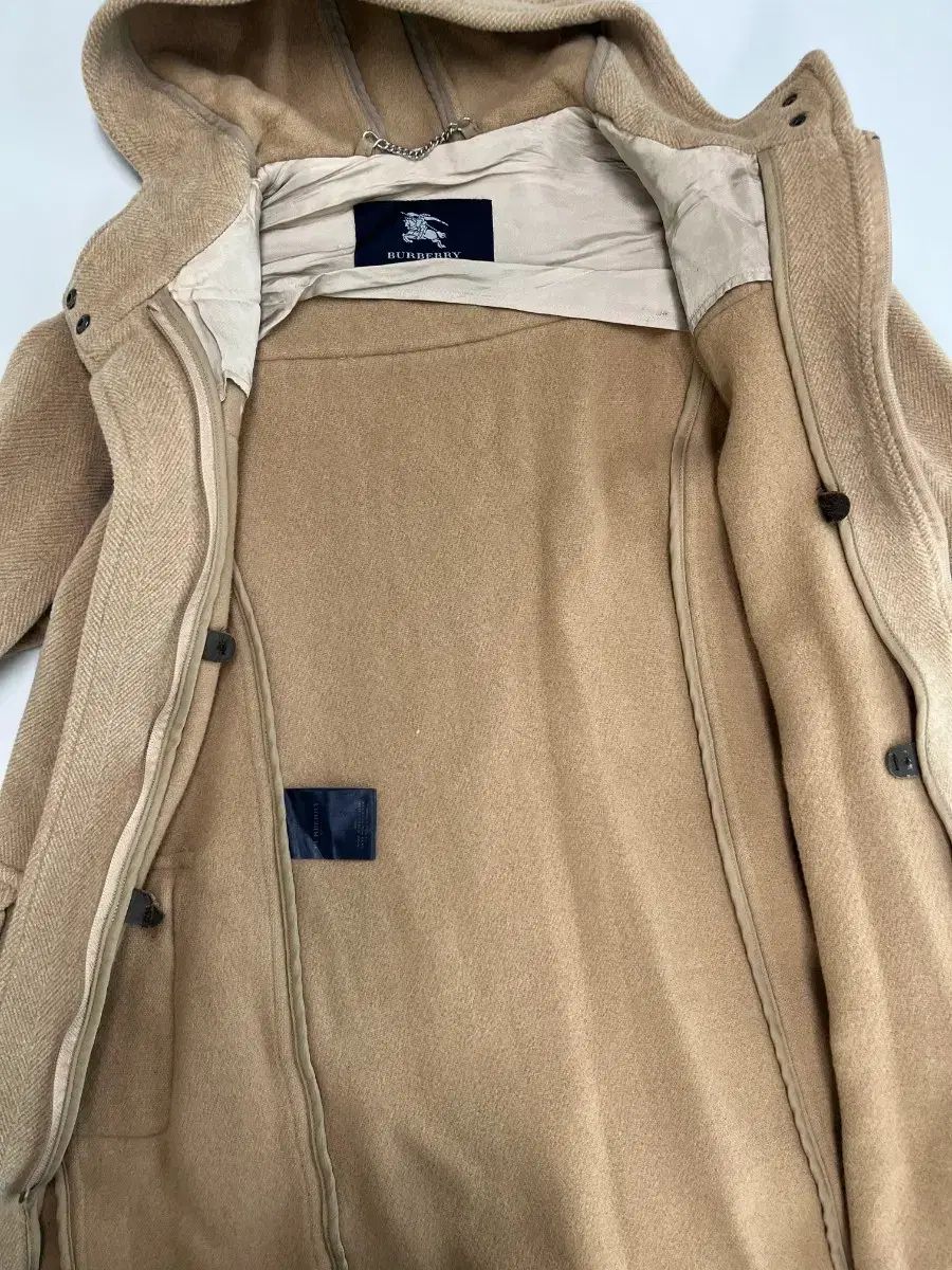 正規品 BURBERRY バーバリー ベージュ フード ダッフルコート - メルカリ