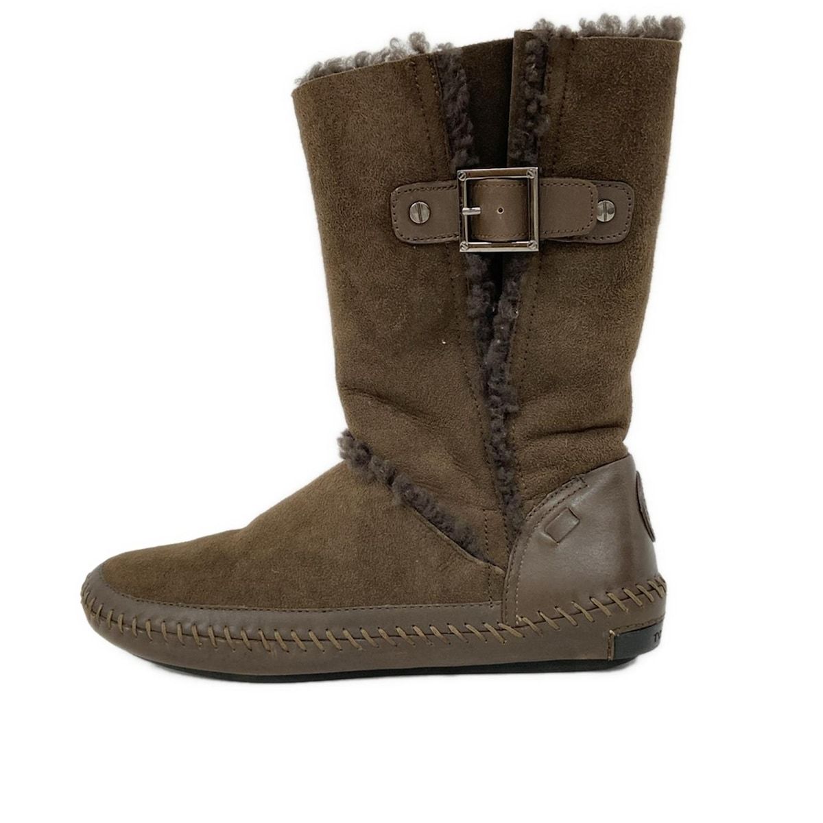 TORY BURCH トリーバーチ ブラウン ロングブーツ ウェッジソール 7 TORY BURCH(トリーバーチ) ロングブーツ レディース - ダークブラウン