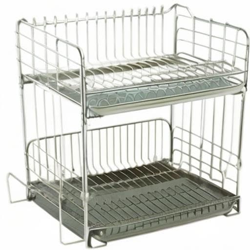  Ohki 水切りラック 2段 41 34 45 cm ステンレス まな板置き付き 大容量 日本製 キッチン シンク 省スペース その他 シンク コンロ用品