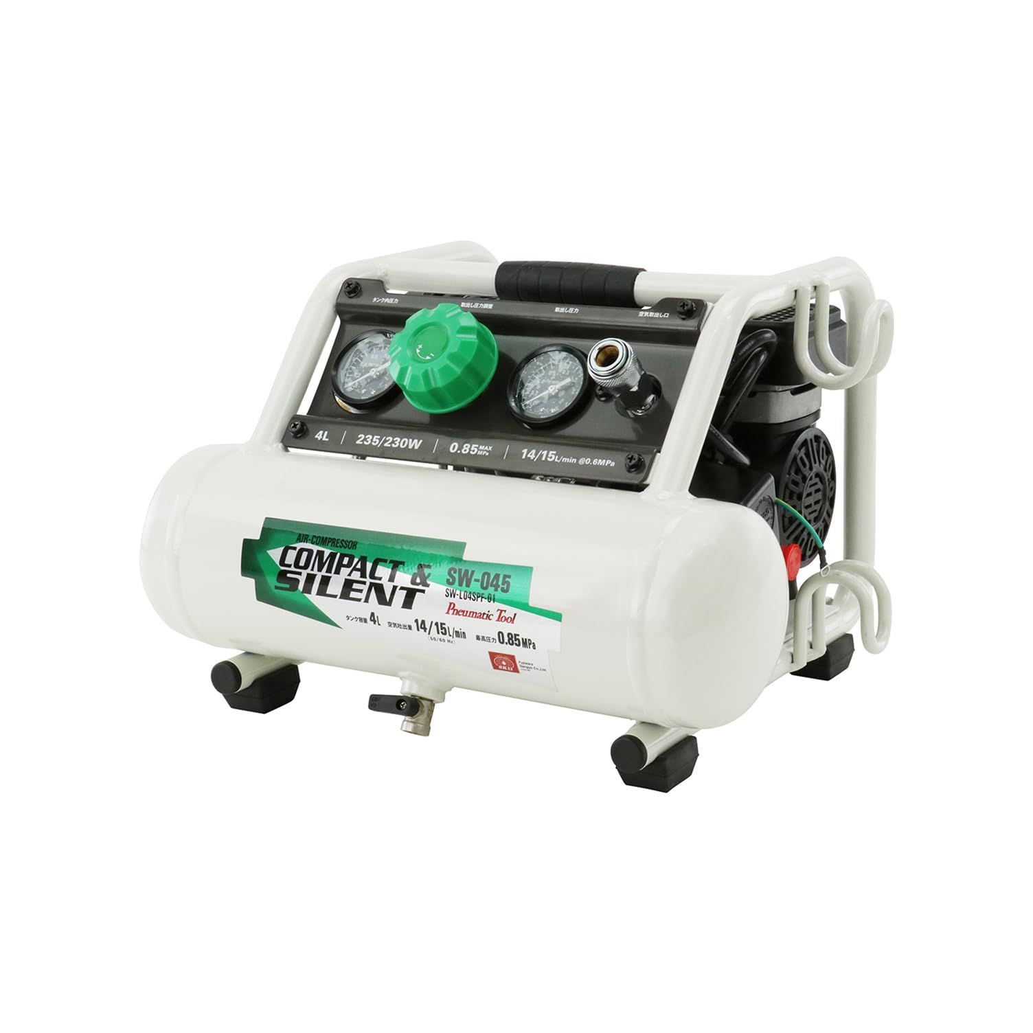 SK 11 エスケー11 オイルレス エアーコンプレッサー SW 045 タンク容量 4 L 低騒音モデル 04 SPF 01
