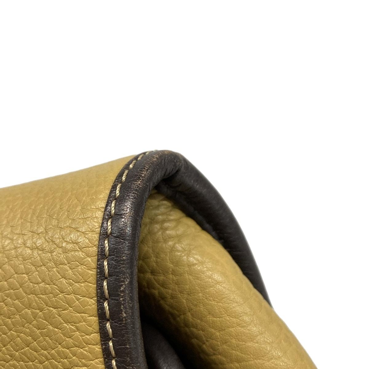 LOEWE(ロエベ) ハンドバッグ アラモ36 ベージュ×ダークブラウン×ピンク  